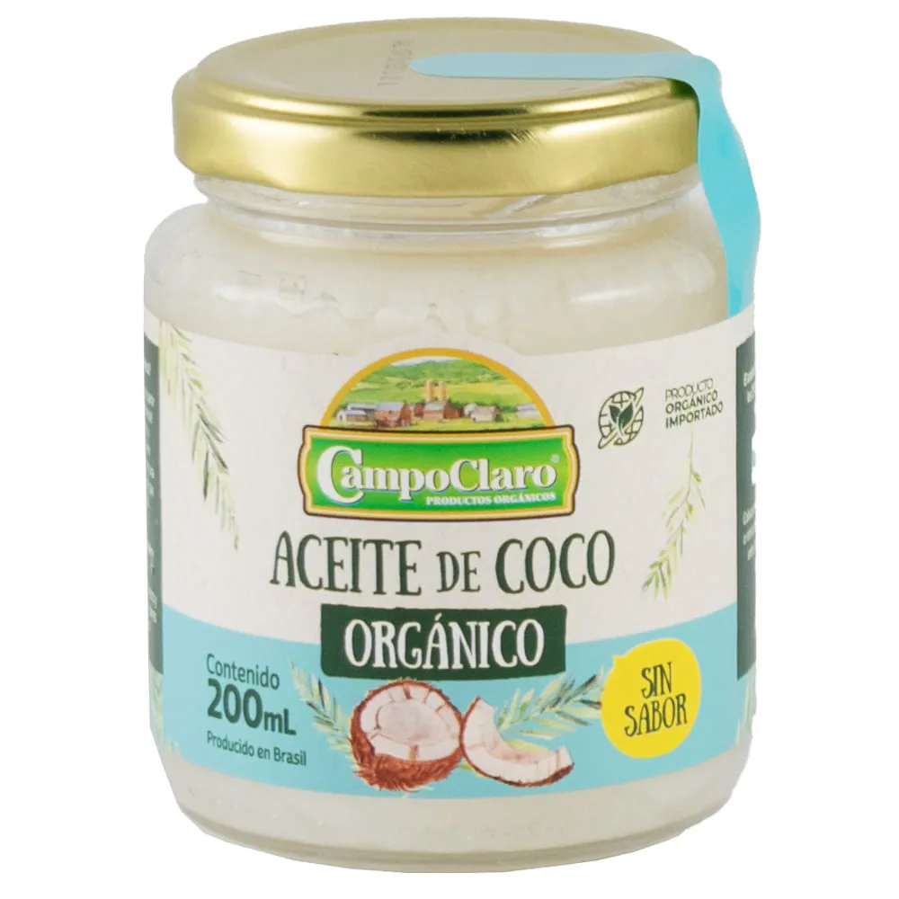 Aceite de coco extra virgen 200ml - Campo Claro
