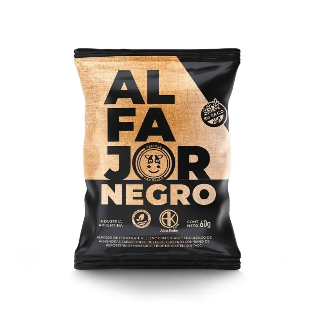 Alfajor negro - Felices las vacas