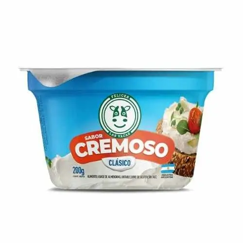 Queso untable cremoso 200g - Felices las vacas