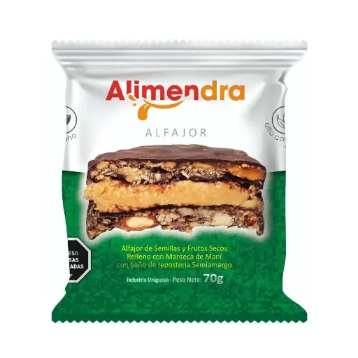 [123484] Alfajor de semillas y frutos secos vegano - Alimendra