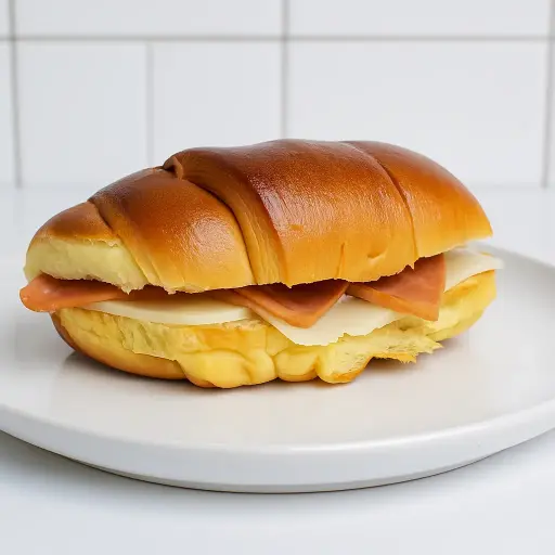 Medialuna grande con Jamon y Queso