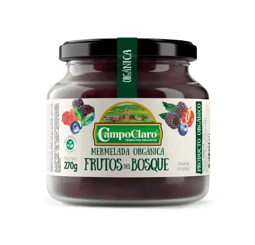 Mermelada Frutos del bosque organica 270g - Campo Claro